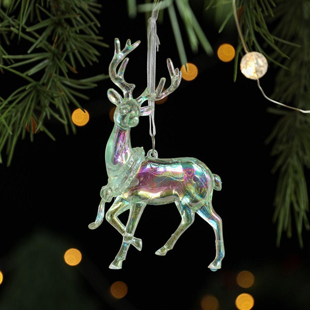 Блестящая подвеска в виде снежинки на рождественскую елку, акриловые украшения на рождественскую елку, украшение для дома